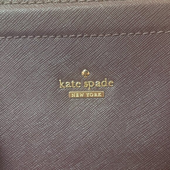 Kate Spade Darcy Small Top Zip Satchel Crossbody | Burgundy - Picture 5 of 6